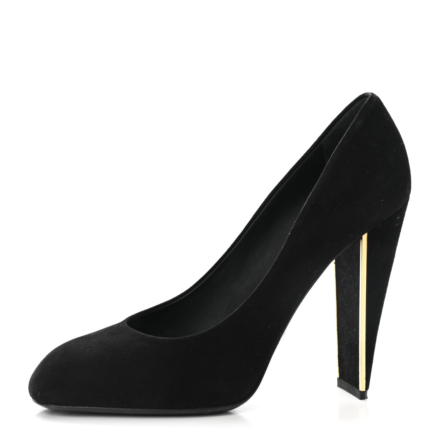 Louis Vuitton Suede Provoc Pumps 37.5 Black 1 of 9