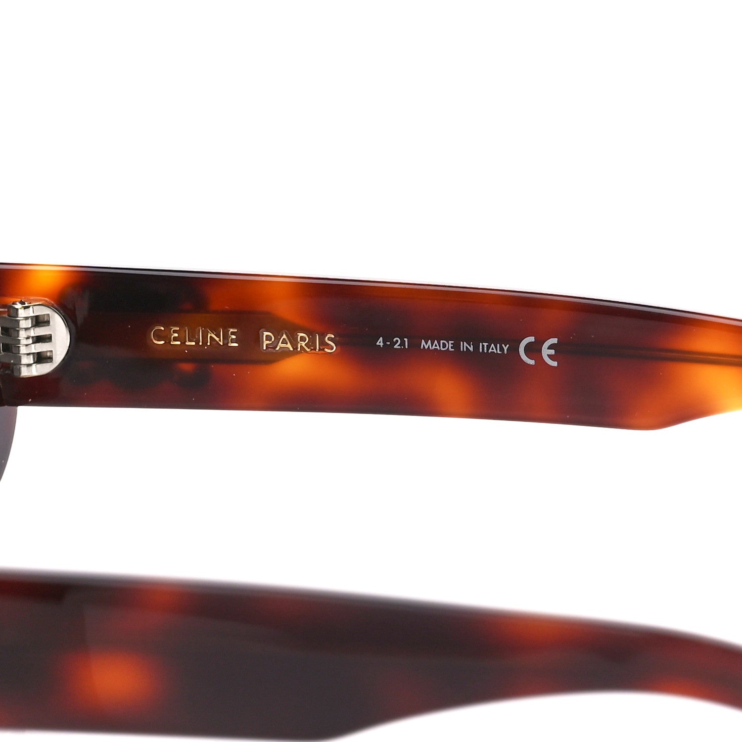 Celine Acetate Triomphe 01 Sunglasses CL 40194U Medium Havana 7 of 8