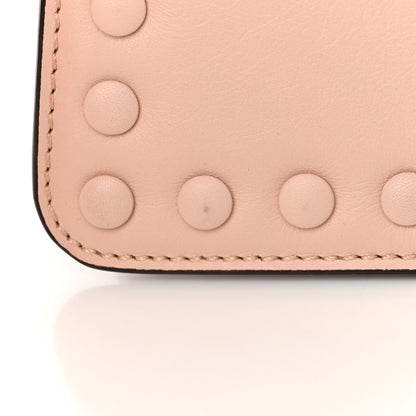 Fendi Vitello King Luxor Shiny Nappa Studded Medium Peekaboo I SEE U East West Satchel Light Rose 14 of 15