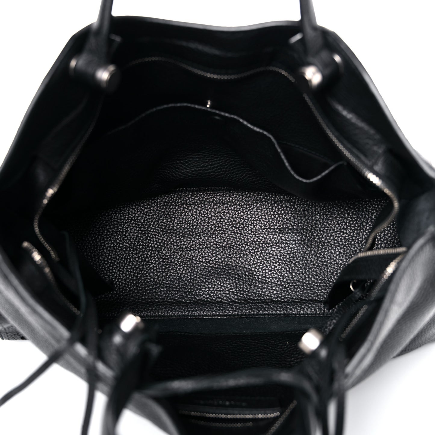 Veau Grana Perforated Blackout Hardware City Black