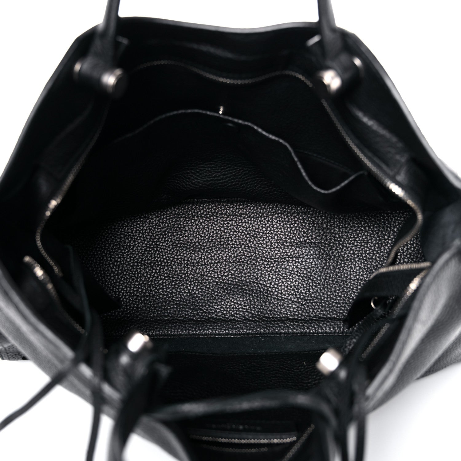 Balenciaga Veau Grana Perforated Blackout Hardware City Black 5 of 17