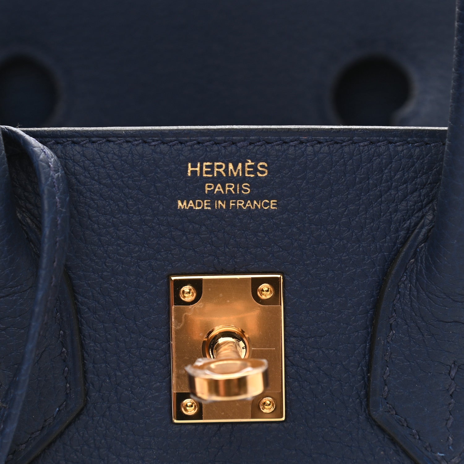 Hermes Togo Birkin 25 Bleu Saphir 6 of 11