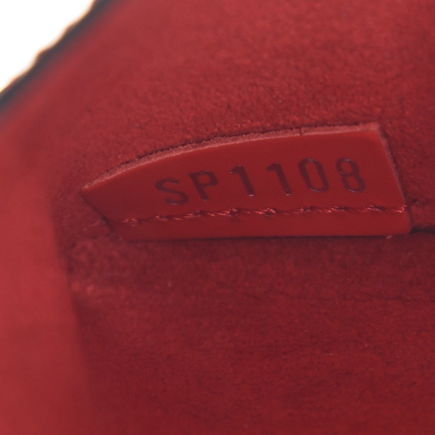 Epi Small Kirigami Pochette Insert Coquelicot