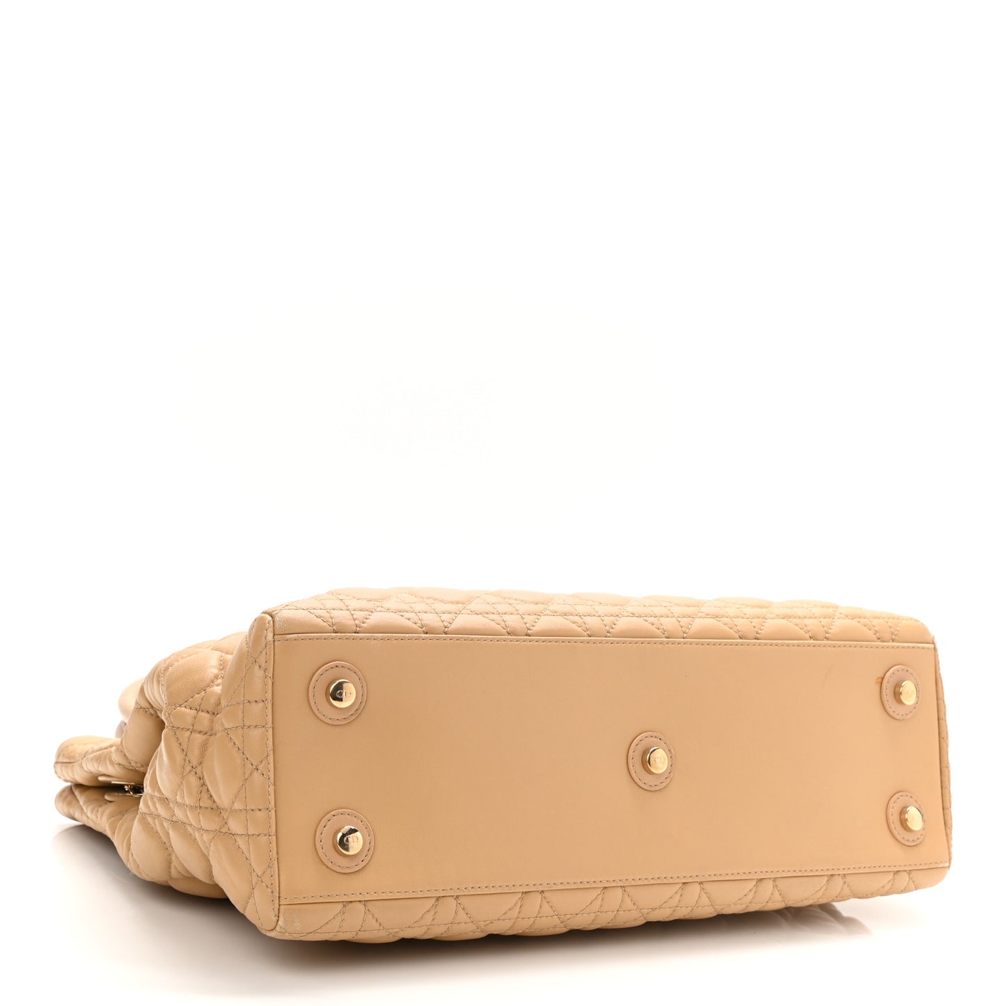 Lambskin Cannage Chri Chri Tote Beige