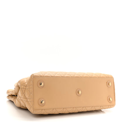 Christian Dior Lambskin Cannage Chri Chri Tote Beige 4 of 9