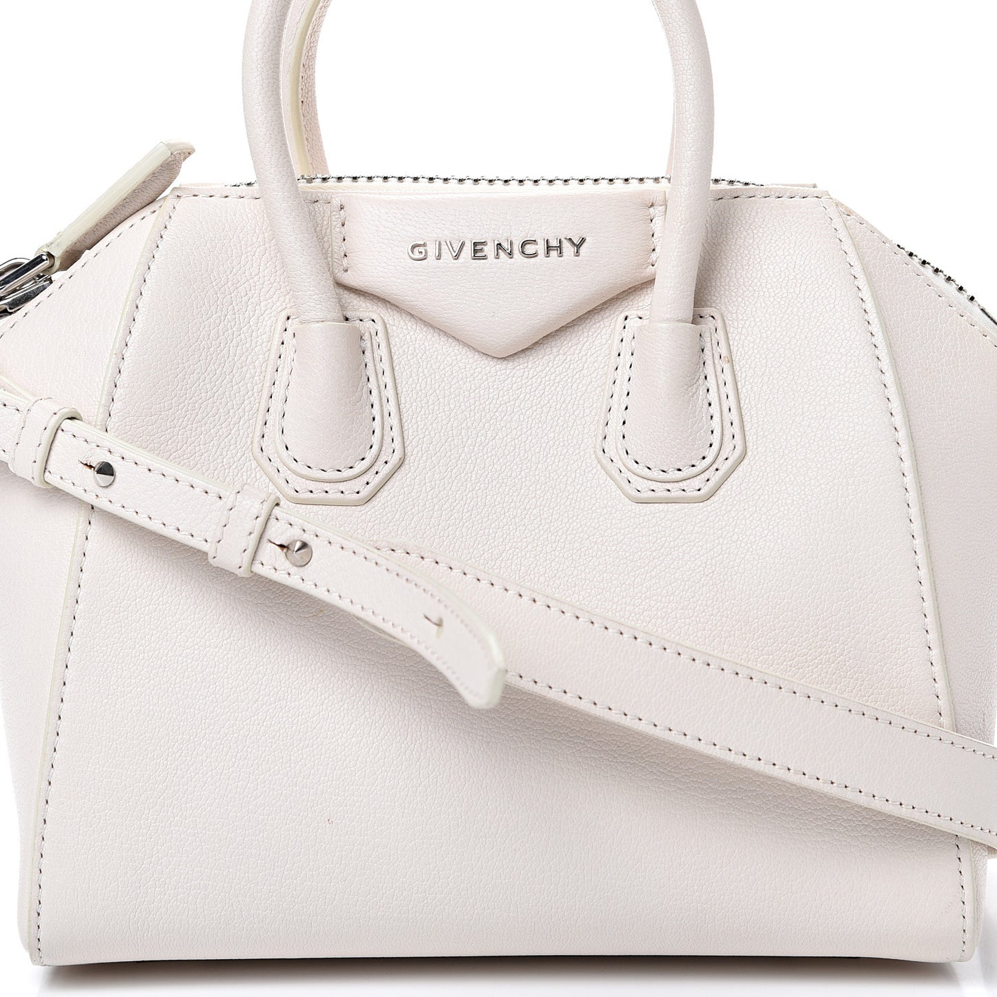 Sugar Goatskin Mini Antigona White