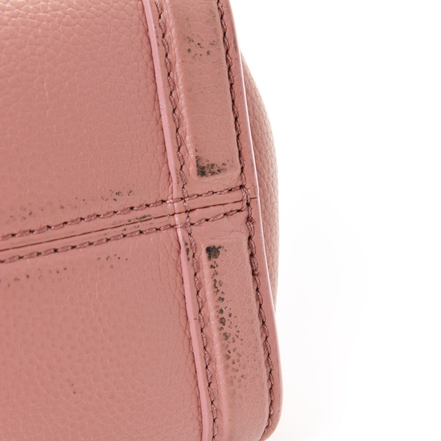 Pebbled Calfskin Small Skull Padlock Zip Around Tote Petal