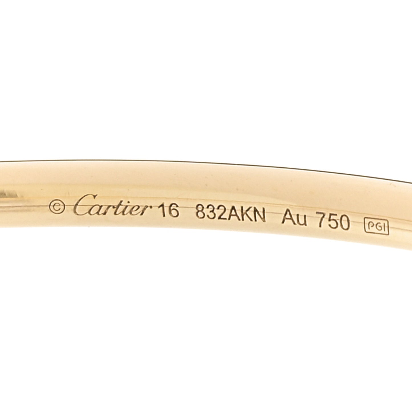 18K Yellow Gold Diamond Small Juste Un Clou Bracelet 16