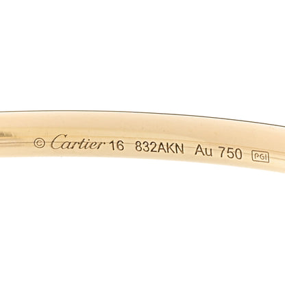 Cartier 18K Yellow Gold Diamond Small Juste Un Clou Bracelet 16 4 of 5