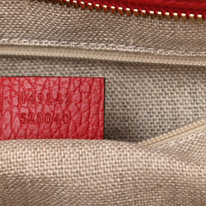 Gucci Monogram Bree Zippered Tote Beige Red 7 of 10