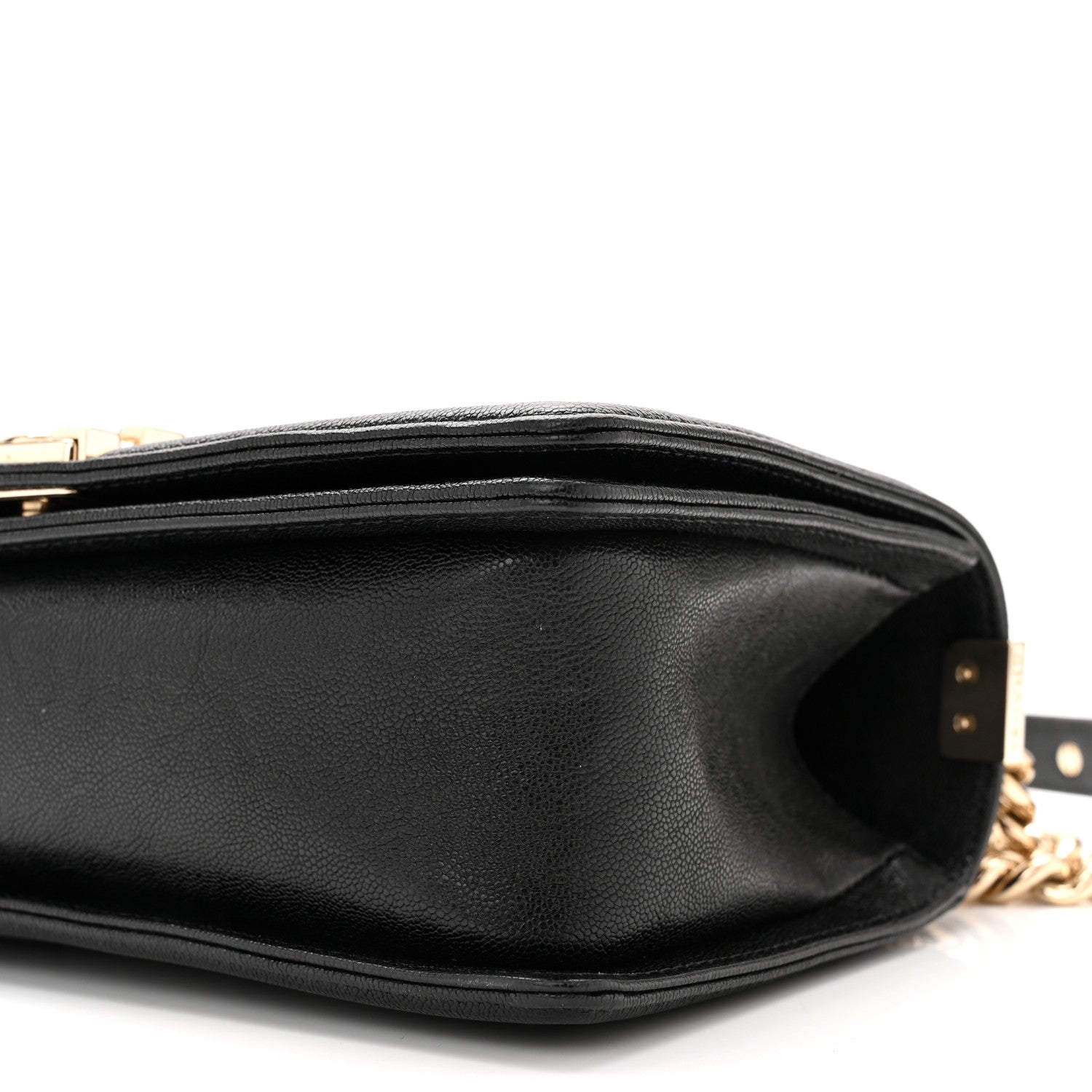 Chanel Caviar Chevron Quilted Medium Boy Flap Black 10 of 10