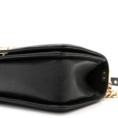 Chanel Caviar Chevron Quilted Medium Boy Flap Black 10 of 10