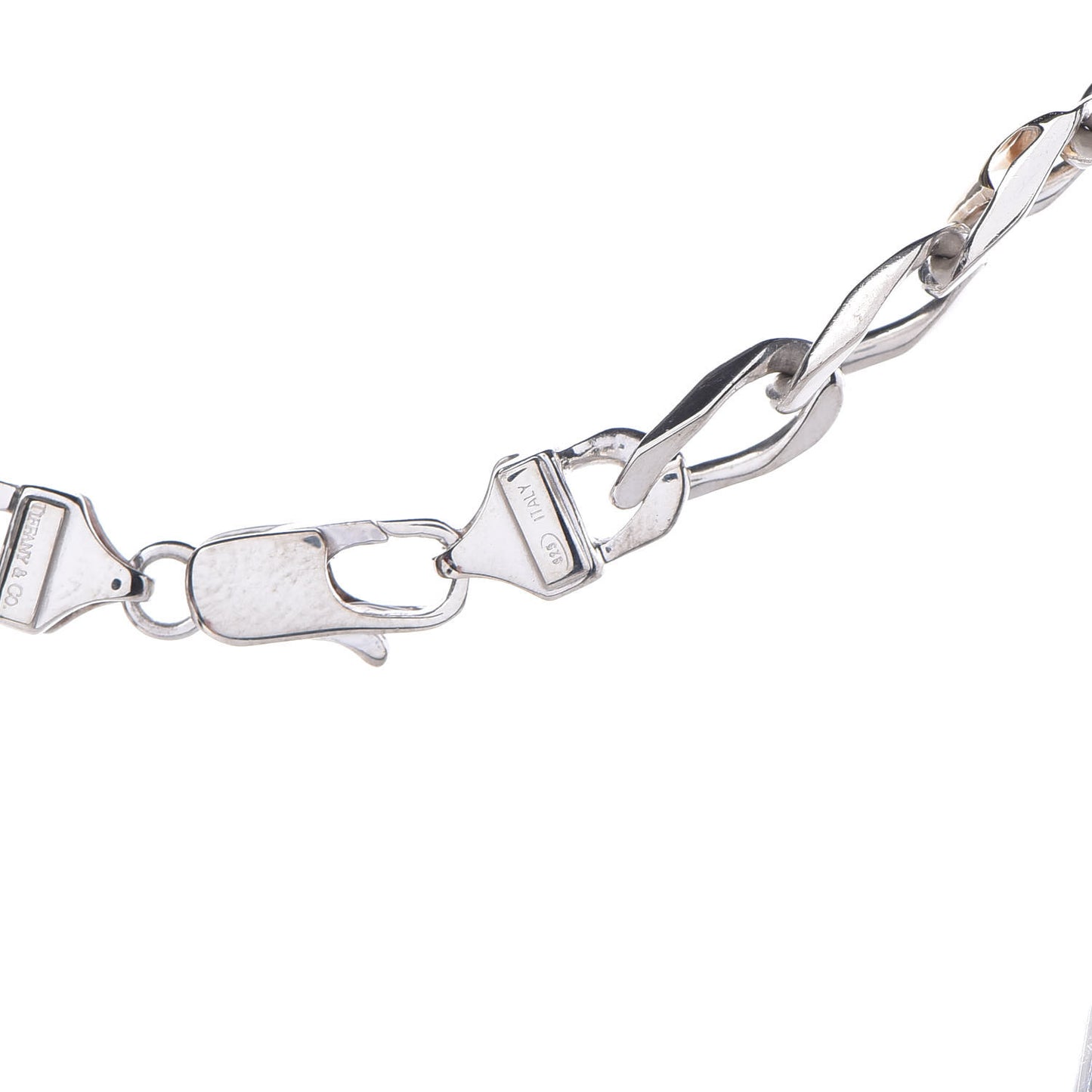 Sterling Silver 18K Yellow Gold Curb Chain Necklace