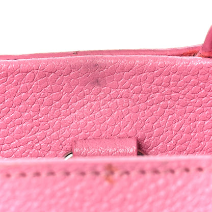 Saint Laurent Grained Calfskin Small Cabas Rive Gauche Rose Clair 15 of 20