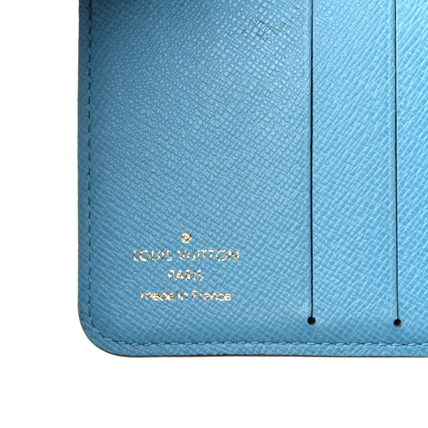 Monogram Groom Compact Zip Wallet Blue