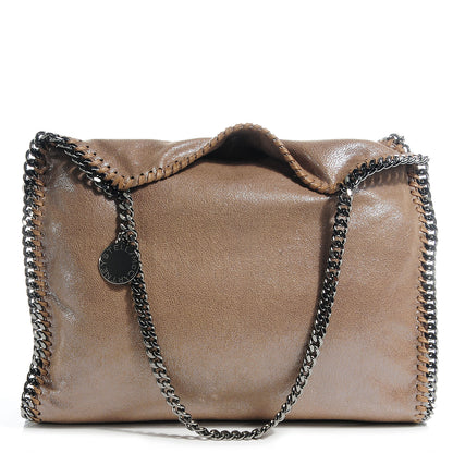 Stella McCartney Faux Leather Shaggy Deer Small Falabella Tote Chamois 1 of 9