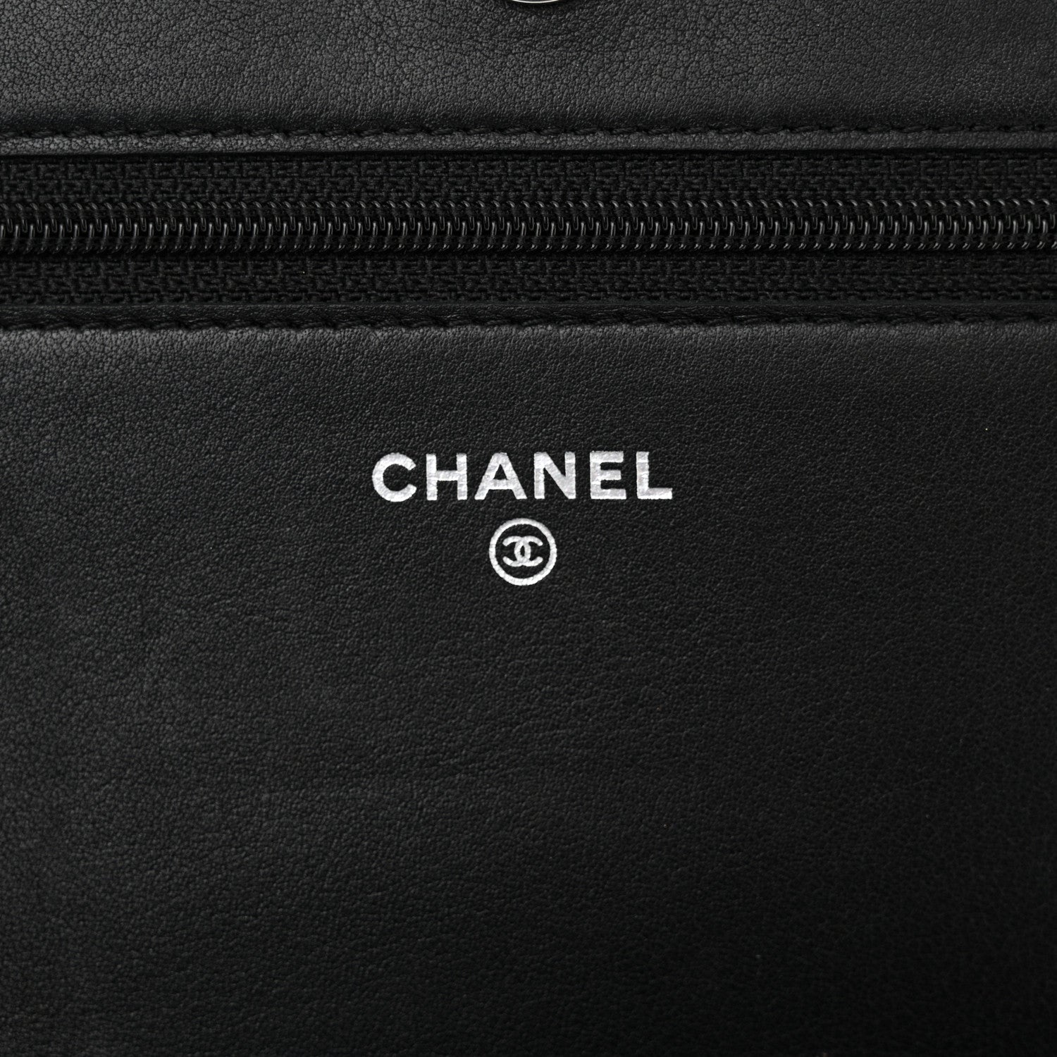 Chanel Calfskin Chevron Quilted Braided Boy Wallet On Chain WOC Black 6 of 14
