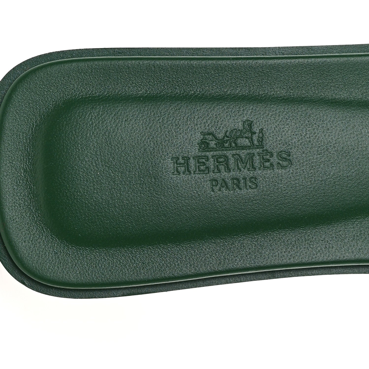 Hermes Calfskin Oran Sandals  38.5 Vert Electrique 8 of 10