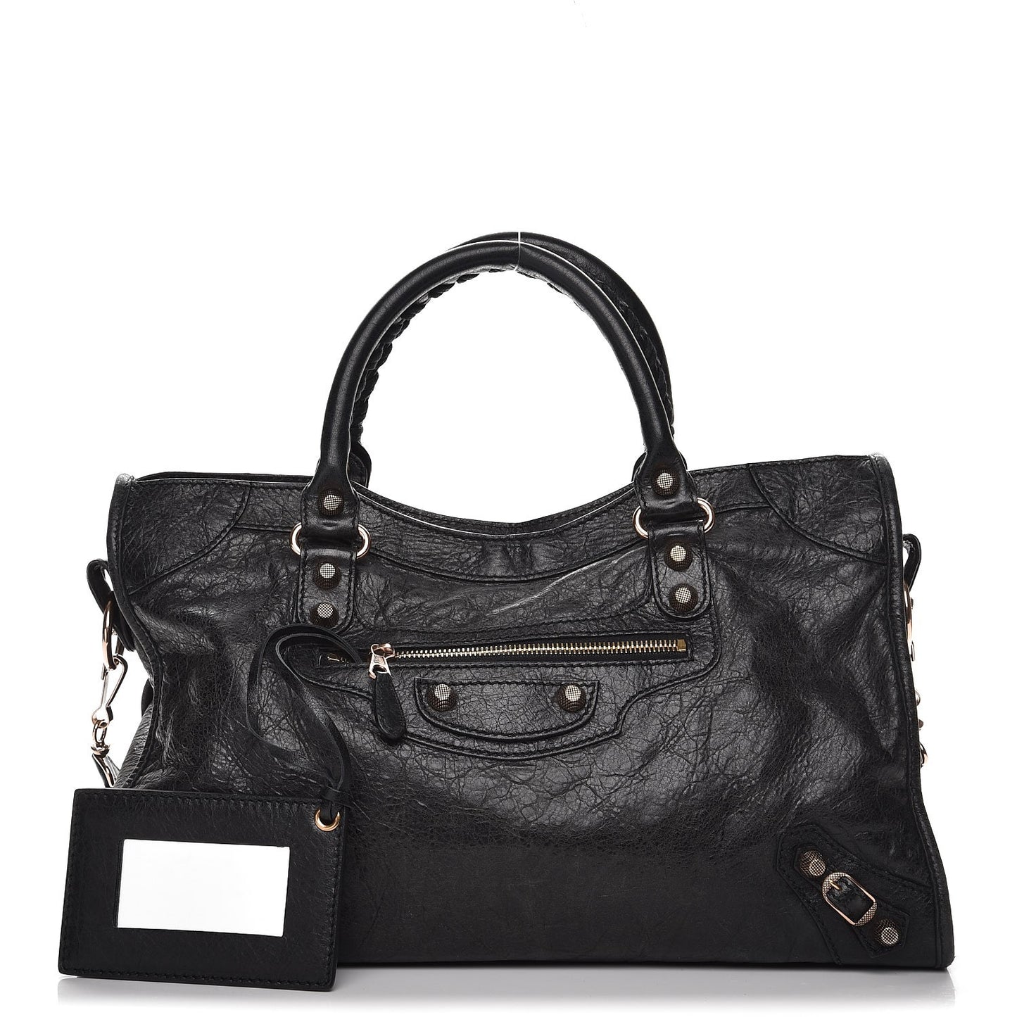 Agneau Giant 12 Rose Gold Hardware City Black