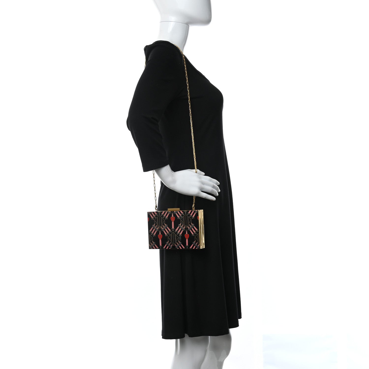 Valentino Garavani Minaudiere Love Blade Clutch Black Multicolor 2 of 8