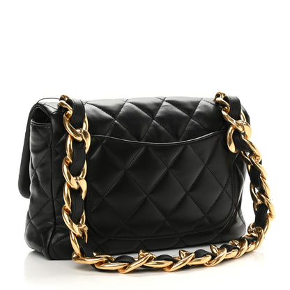 Chanel Lambskin Quilted Large CC Funky Town Flap Black 3 of 10