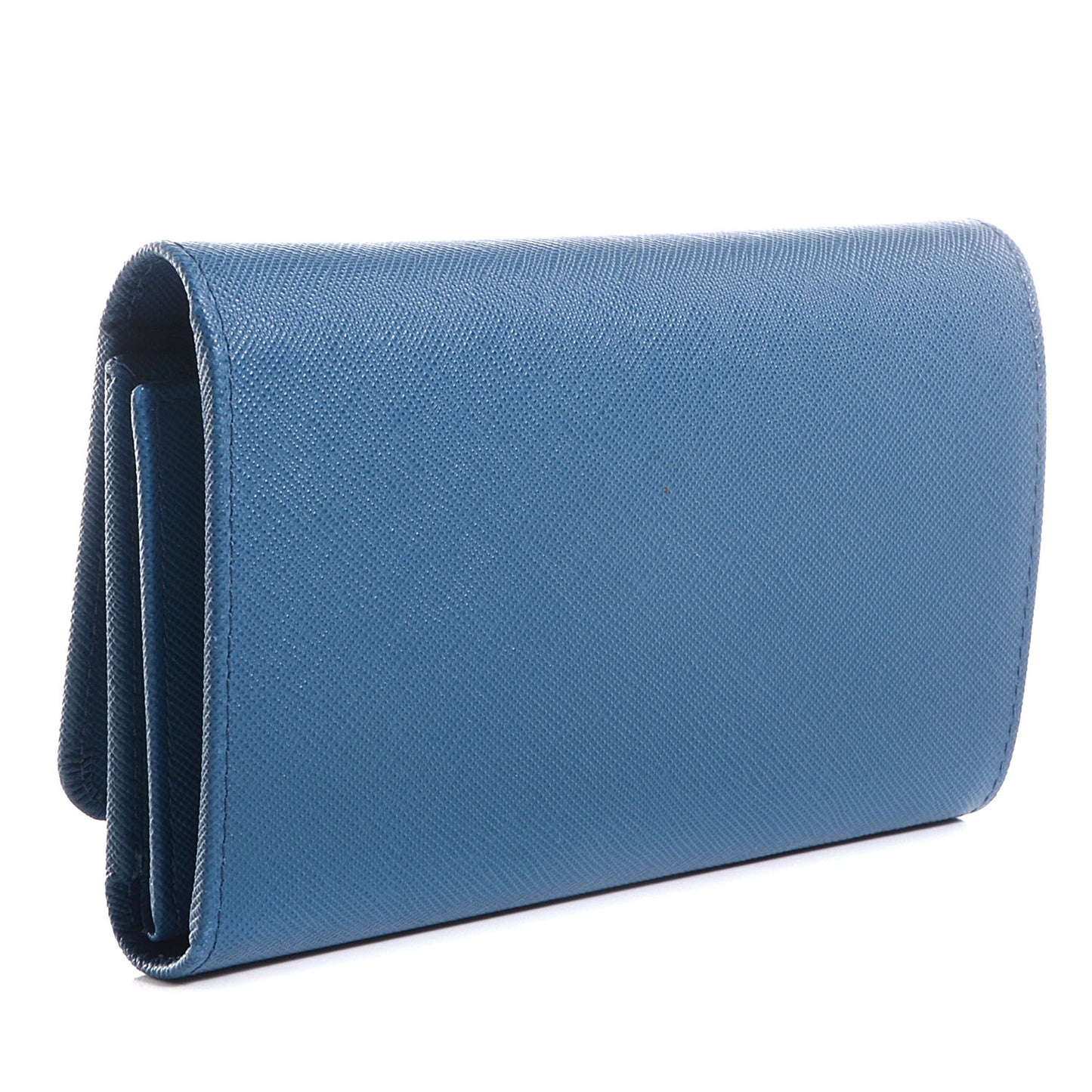 Saffiano Metal Flap Wallet Cobalto