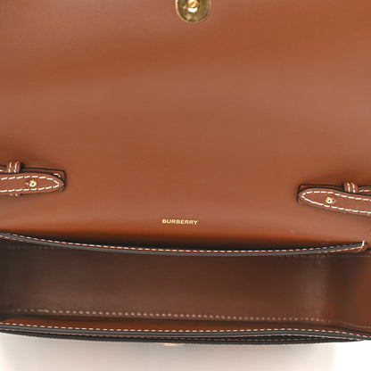 Burberry Calfskin Vintage Check Penny Bag Archive Beige Tan 6 of 12