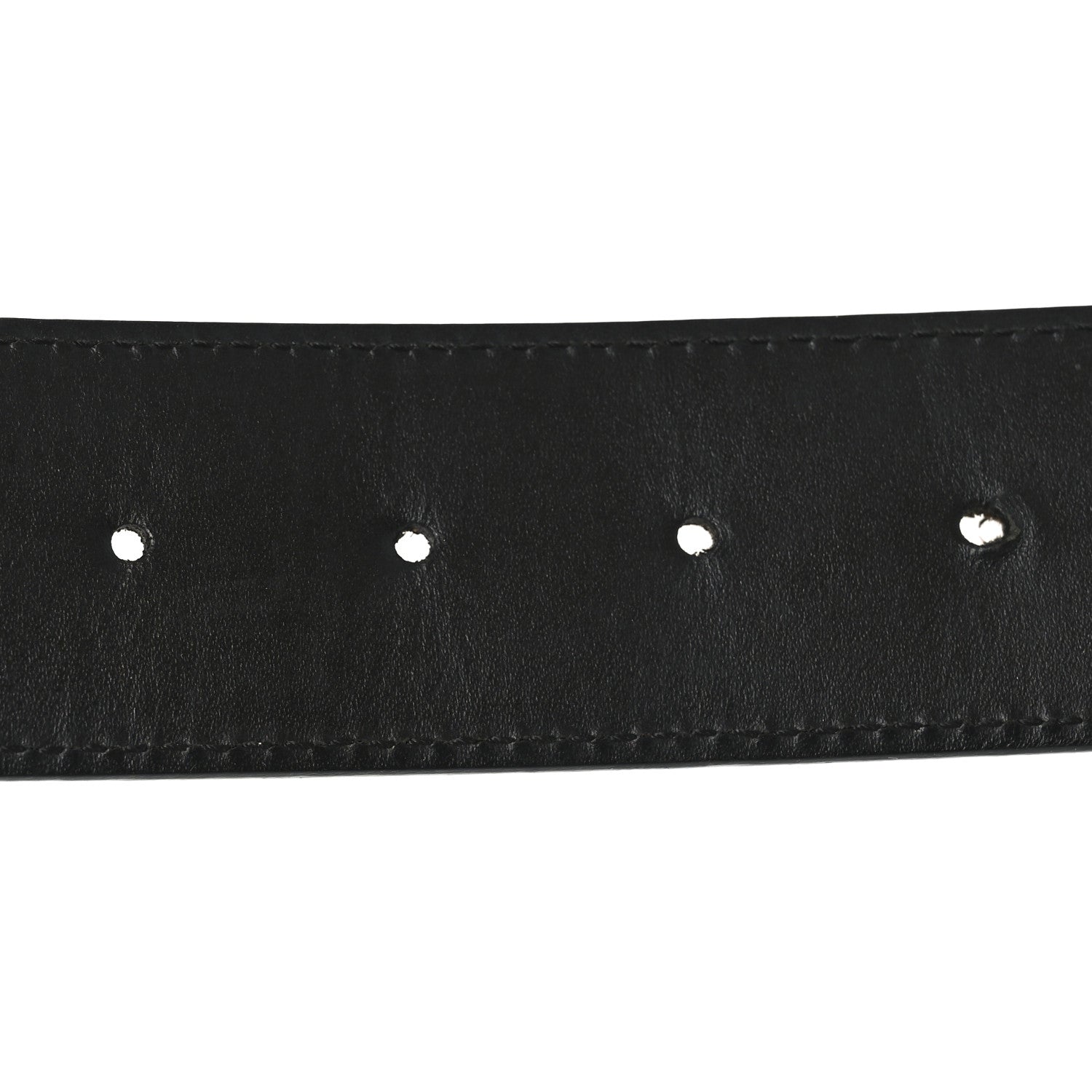 Louis Vuitton Calfskin Monogram LV Initiales Reversible 90 36 Belt Black 4 of 5