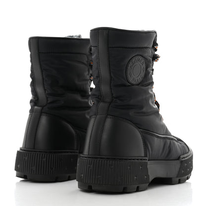 Hermes Calfskin Parachute Fresh Ankle Boots 37 Black 4 of 9