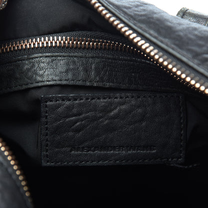 Alexander Wang Pebbled Lambskin Rocco Black Rose Gold Hardware 6 of 15