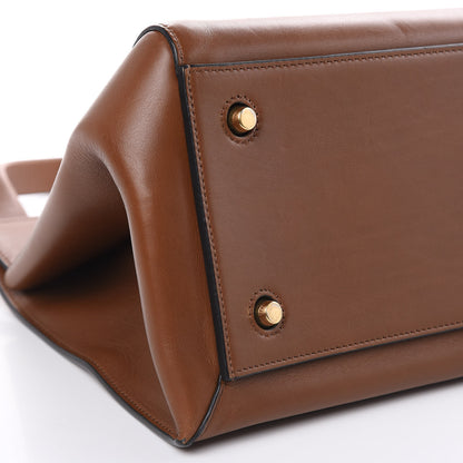 Celine Smooth Calfskin Large Edge Shoulder Bag Brown 8 of 17