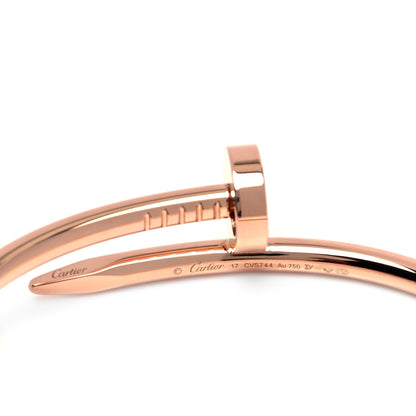 Cartier 18K Pink Gold Juste Un Clou Bracelet 17 7 of 10