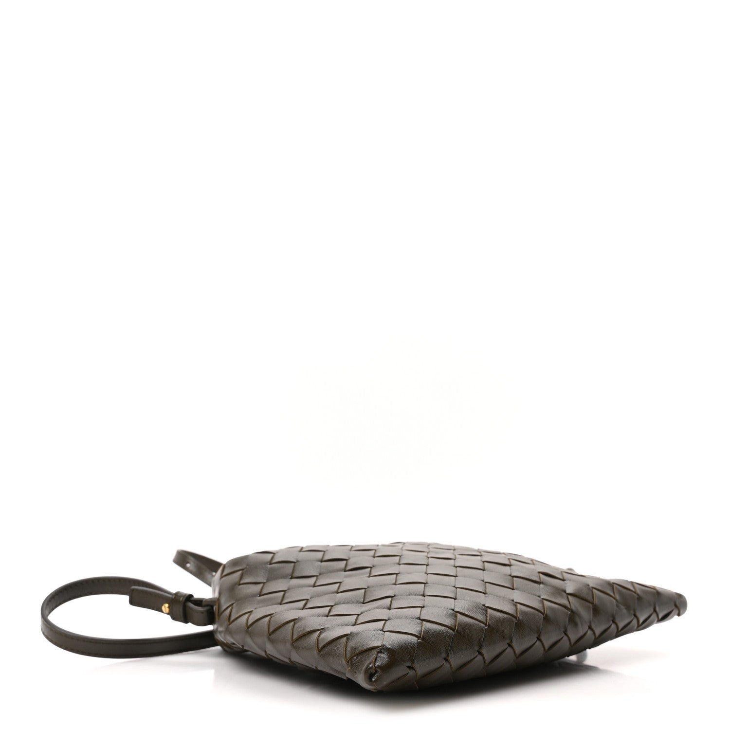 Bottega Veneta Calfskin Intrecciato Mini Hop Khaki 4 of 9