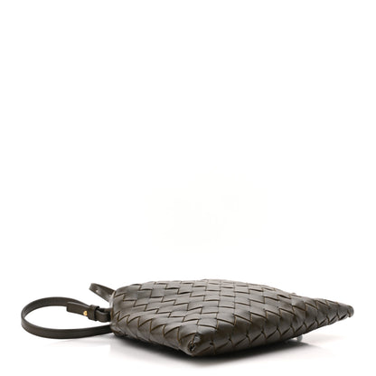 Bottega Veneta Calfskin Intrecciato Mini Hop Khaki 4 of 9