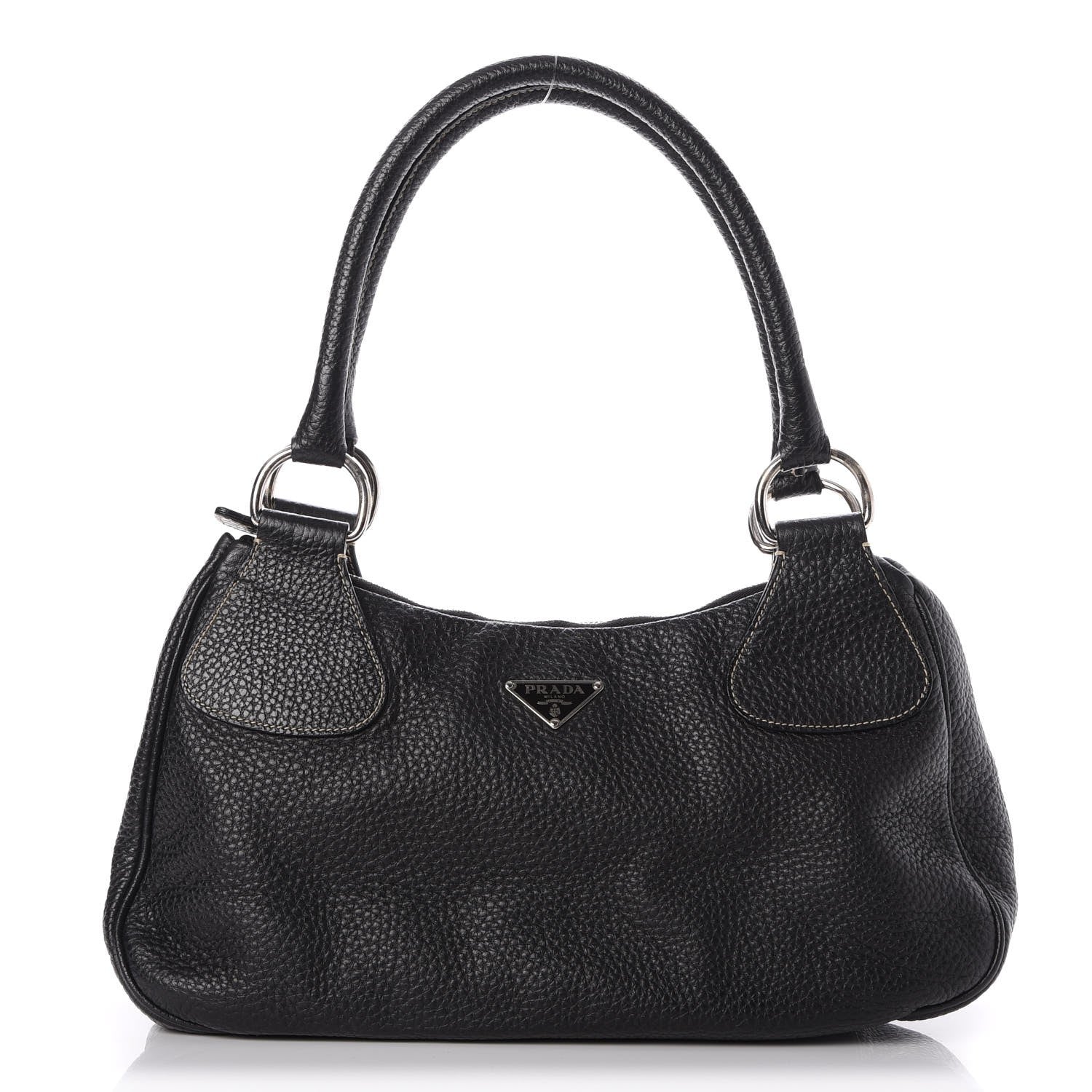 Prada Vitello Daino Box Hobo Nero Black 1 of 7