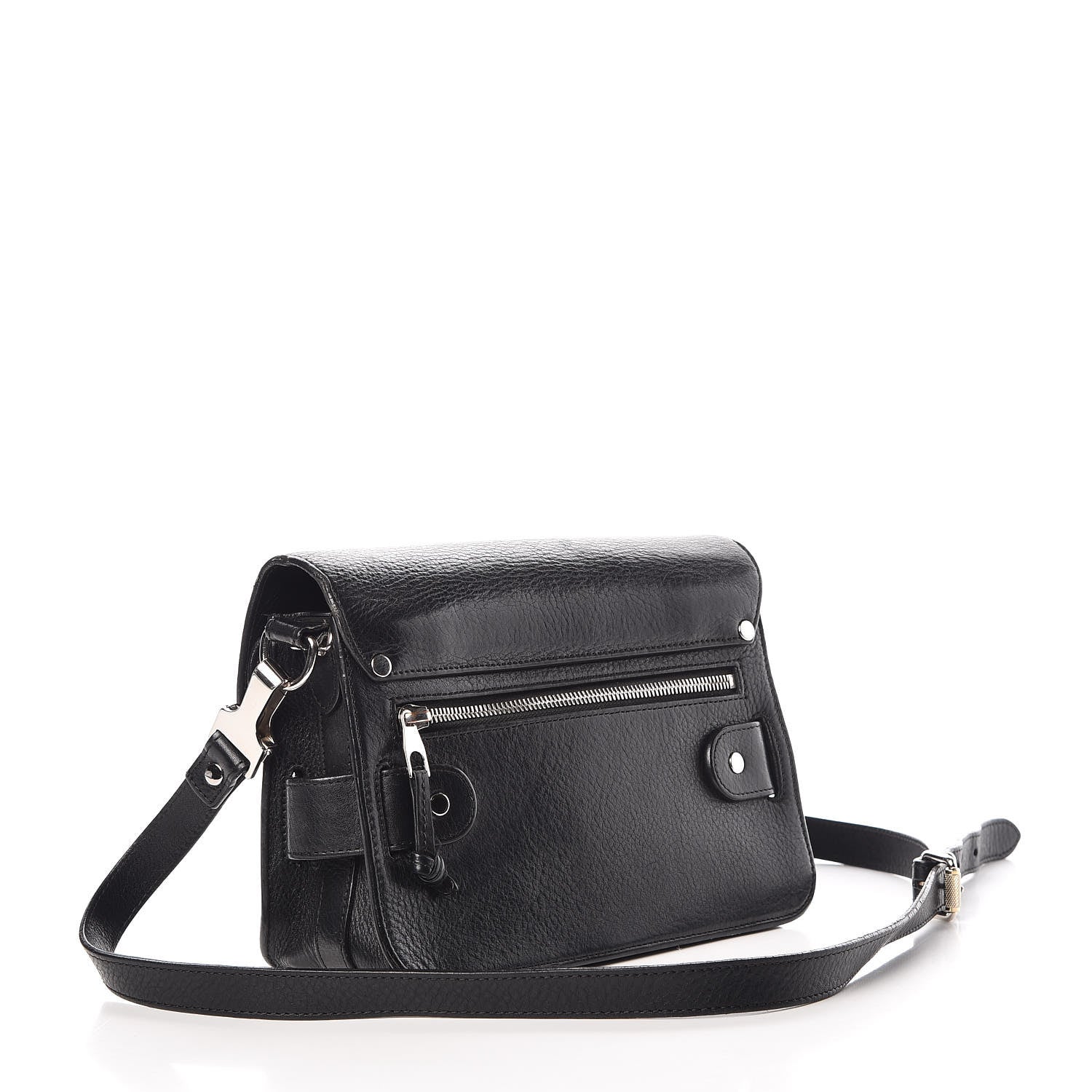 Proenza Schouler Textured Calfskin Mini PS11 Classic Shoulder Bag Black 3 of 7