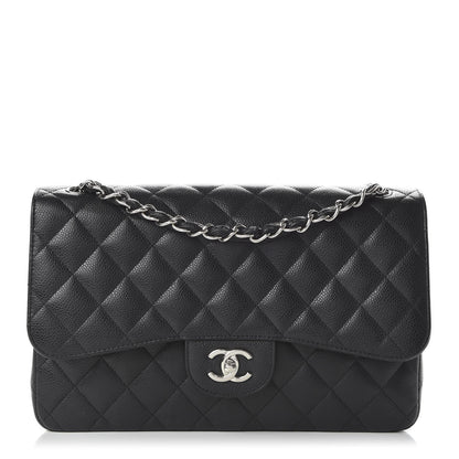 Chanel Caviar Quilted Jumbo Double Flap Black 1 of 11