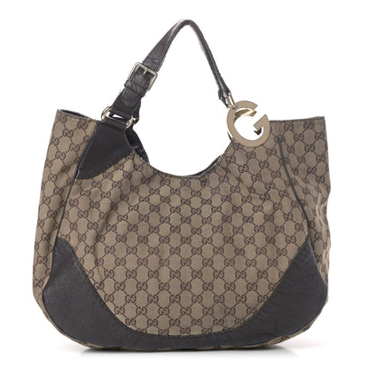 Gucci Monogram Medium Charlotte Hobo Brown 1 of 9