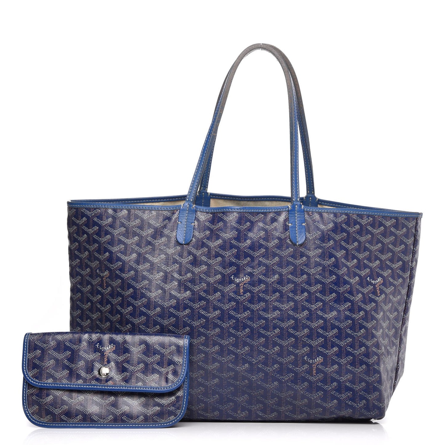 Goyardine Saint Louis PM Tote Bag Blue