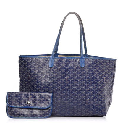 Goyard Goyardine Saint Louis PM Tote Bag Blue 1 of 18