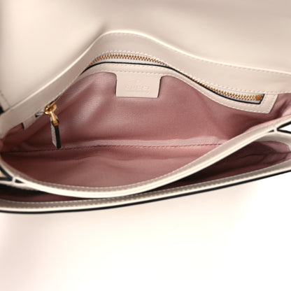 Gucci Calfskin Small Arli Flap Shoulder Bag Mystic White 5 of 9