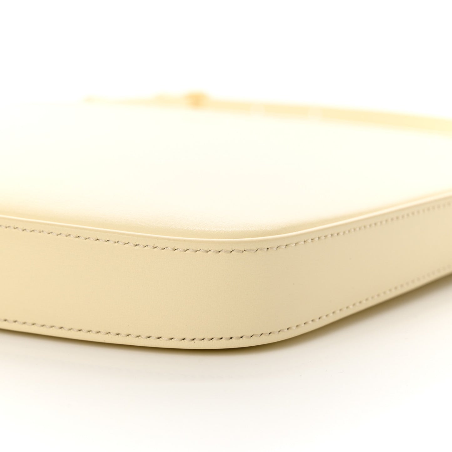 Shiny Calfskin Medium Croque Bag Sunlight