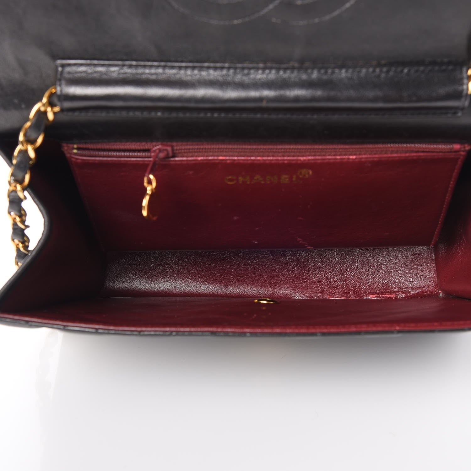 Chanel Lambskin Quilted Medium Single Flap Black 5 of 14