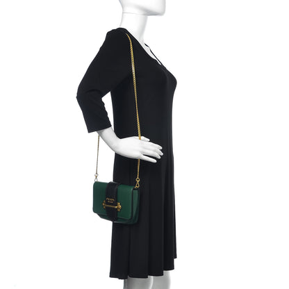 Prada City Calf Cahier Belt Bag Biliardo Black 2 of 9