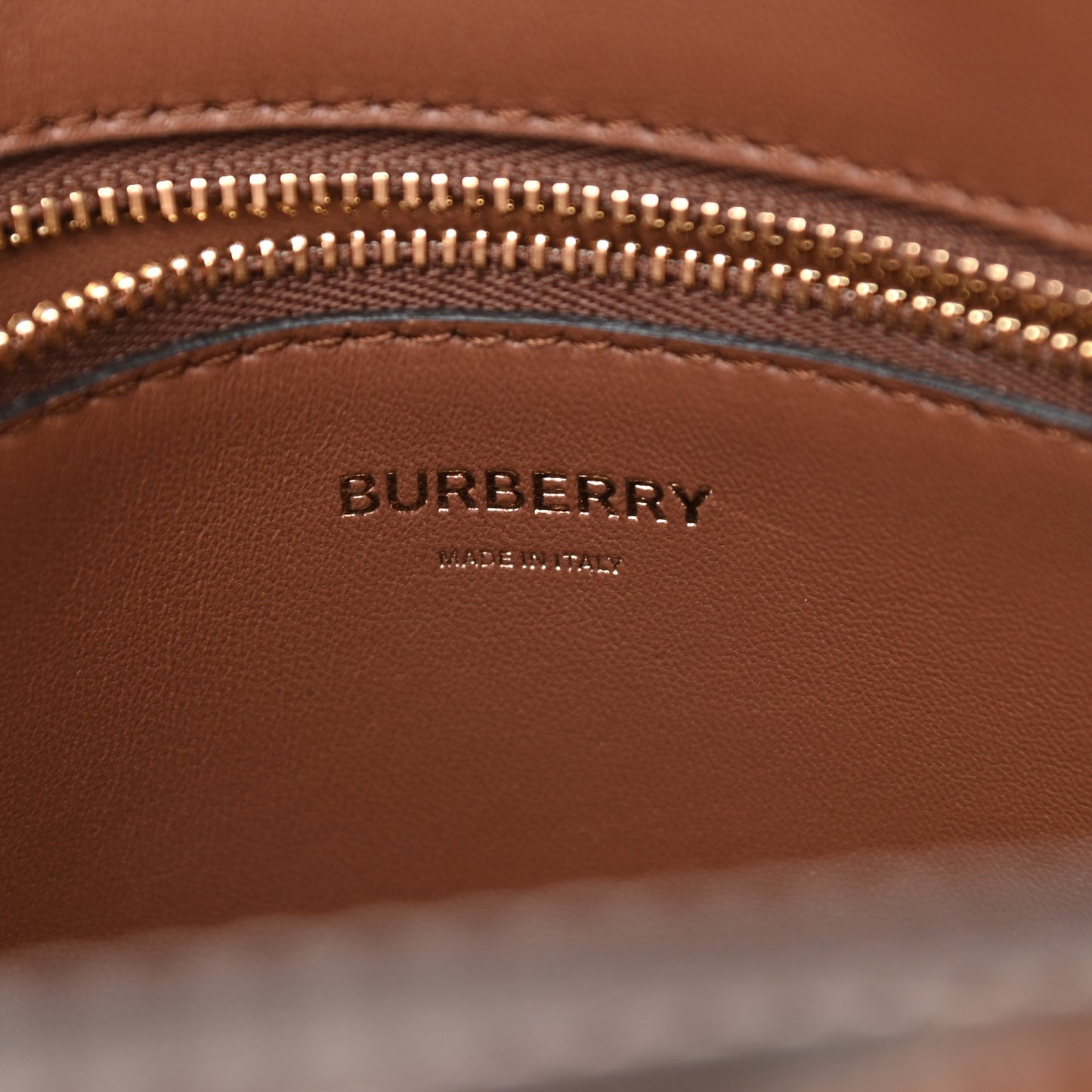Smooth Calfskin Mini Pocket Bag Malt Brown