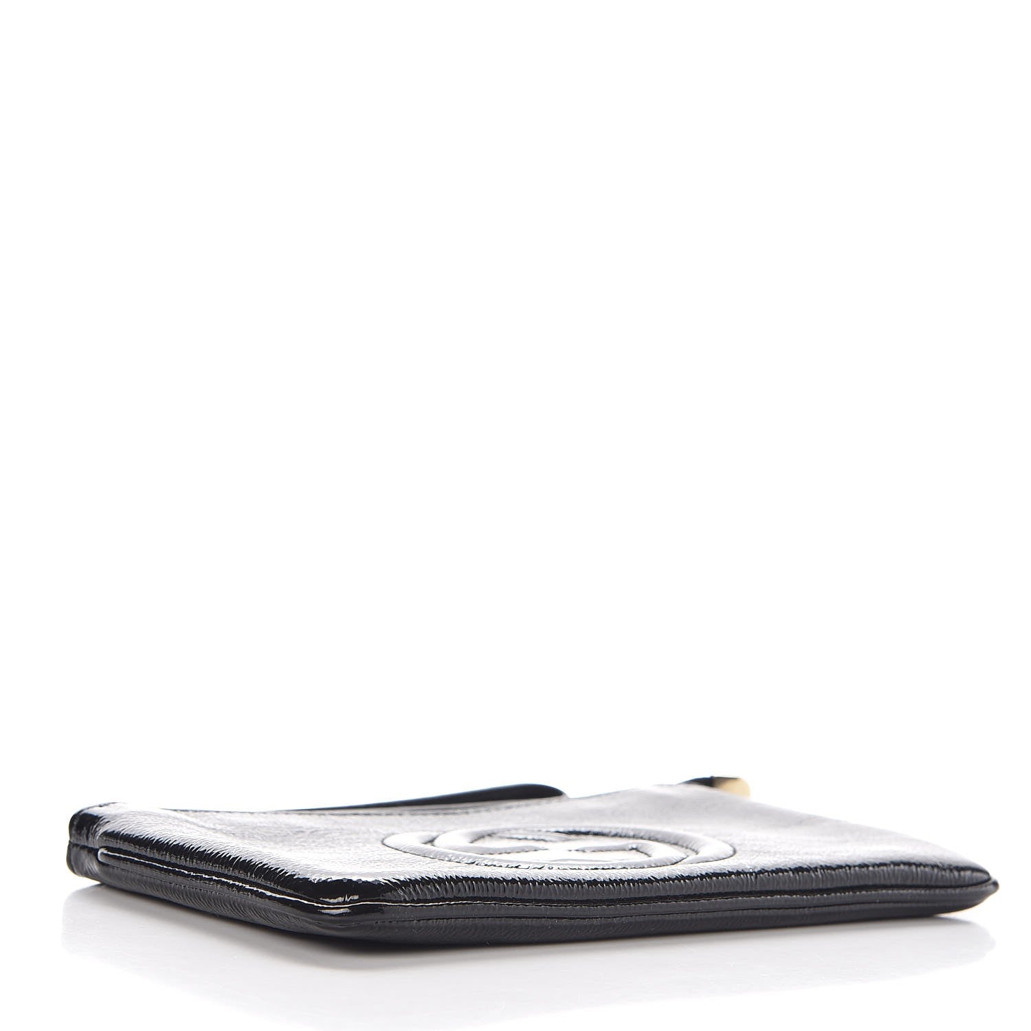 Gucci Soft Patent Soho Wristlet Black 4 of 9