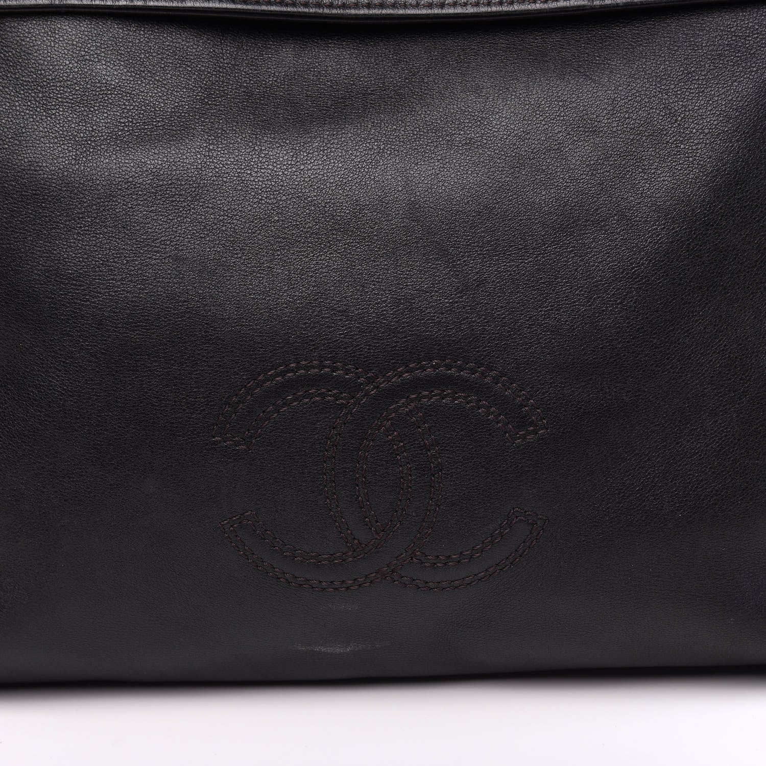 Chanel Lambskin CC Messenger Dark Brown 7 of 10