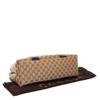 Gucci Monogram Medium Bamboo Bar Tote Bordeaux 4 of 9