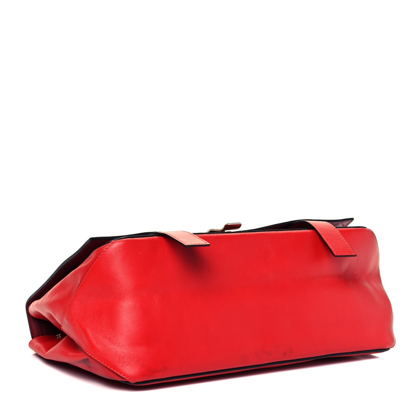Calfskin Double Sided PS Courier Bag Red