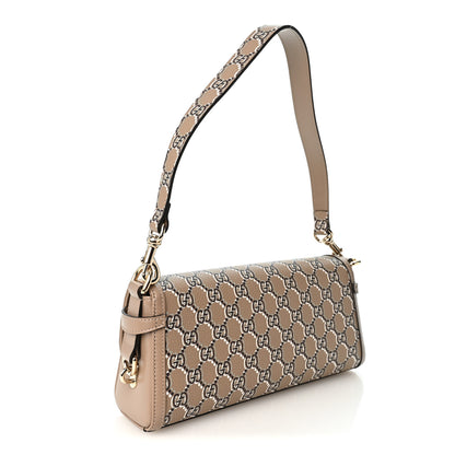 Gucci GG Shadow Monogram Small Luce Shoulder Bag Beige 17 of 19